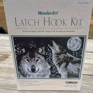 Midnight Wolves Latch Hook Kit